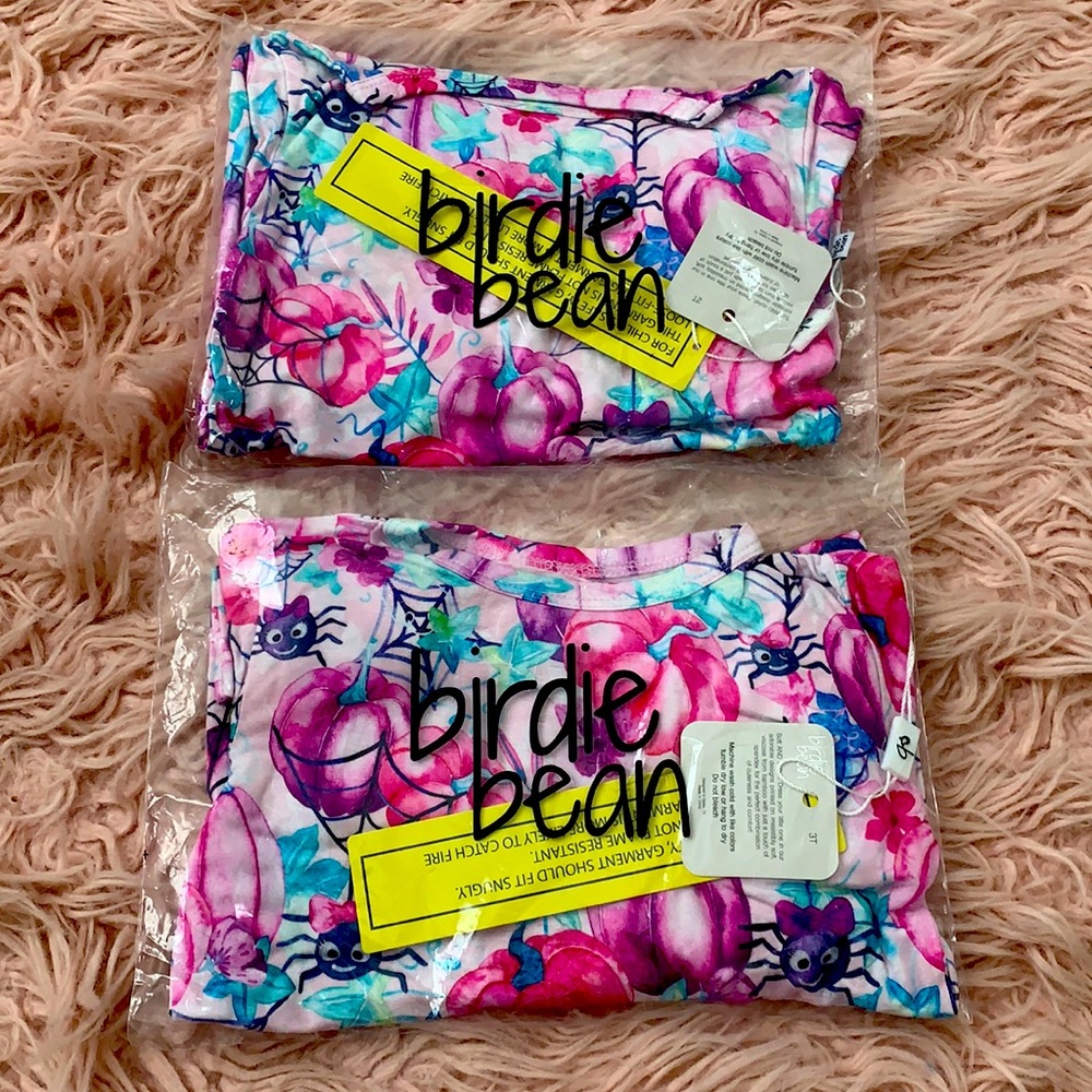 Birdie Beans Halloween/Fall pajamas 2T and 3T